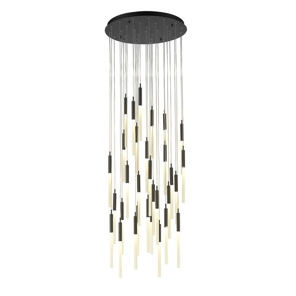 Avenue Lighting Main St Collection Black 31 Light Pendant Fixture HF2031-FR-BK